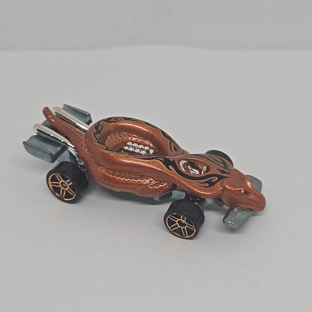 1985 Hot Wheels‎ 1/64 Diecast Orange Cobra Snake Car - Picture 2 of 2